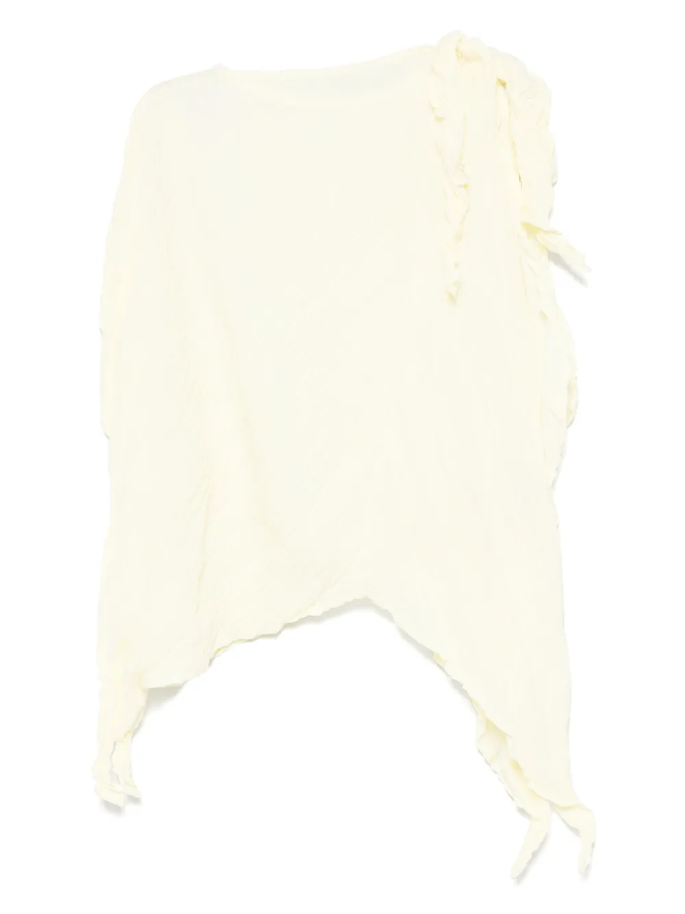 

Блузка с жатым эффектом Issey Miyake, желтый