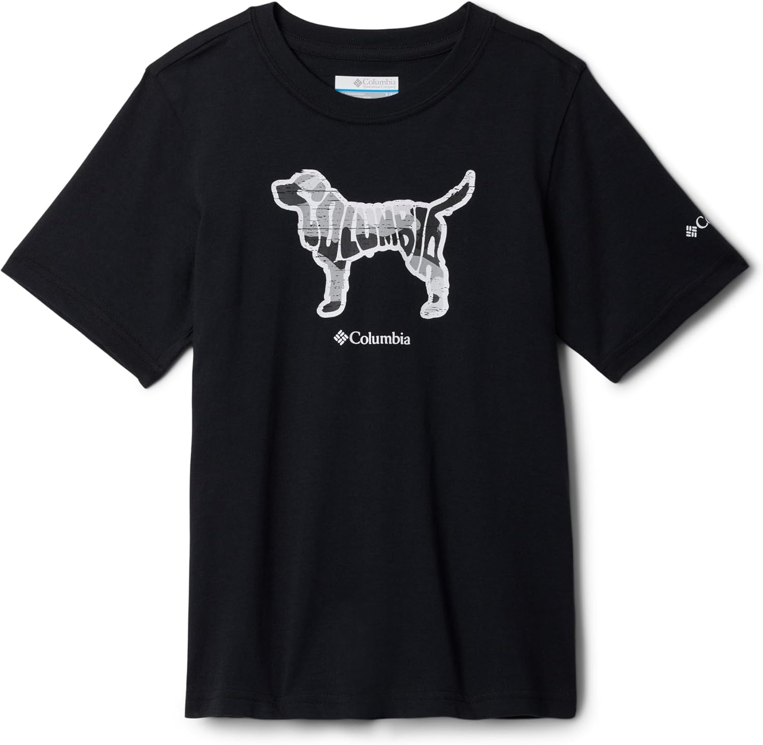 

Columbia Boys Valley Creek рубашка с принтом, Black/Friendly Fun