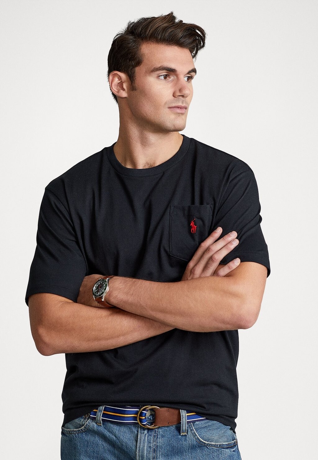 

Базовая футболка POCKET Polo Ralph Lauren Big & Tall, черный