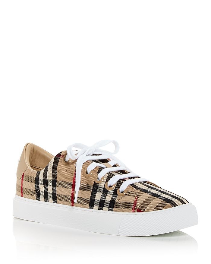 Женские низкие кеды Newalbridge в винтажную клетку Burberry