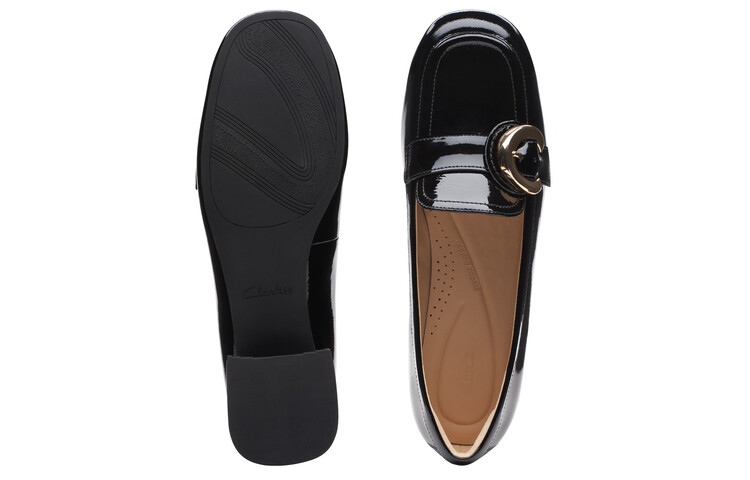 Женская повседневная обувь Женская низкая черная Clarks — фото 3