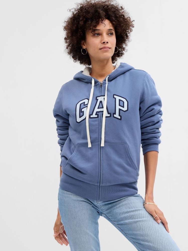 

Утепленная толстовка с логотипом Gap, синий