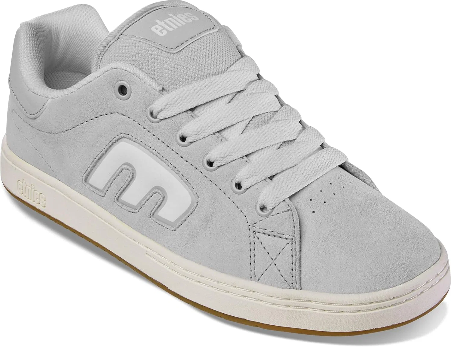 Кроссовки Etnies Callicut Heritage Skate Style с объемным дизайном, массивной подошвой в стиле 90-х, усиленной чашеобразной подошвой и амортизацией, для повседневной носки, Lightgrey — фото 3