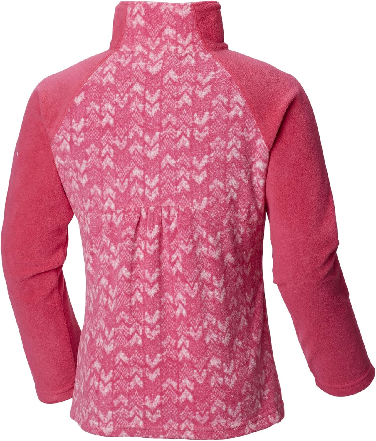 Columbia Girls' Glacial II Fleece Print Half Zip, Cactus Pink Arrows — фото 2