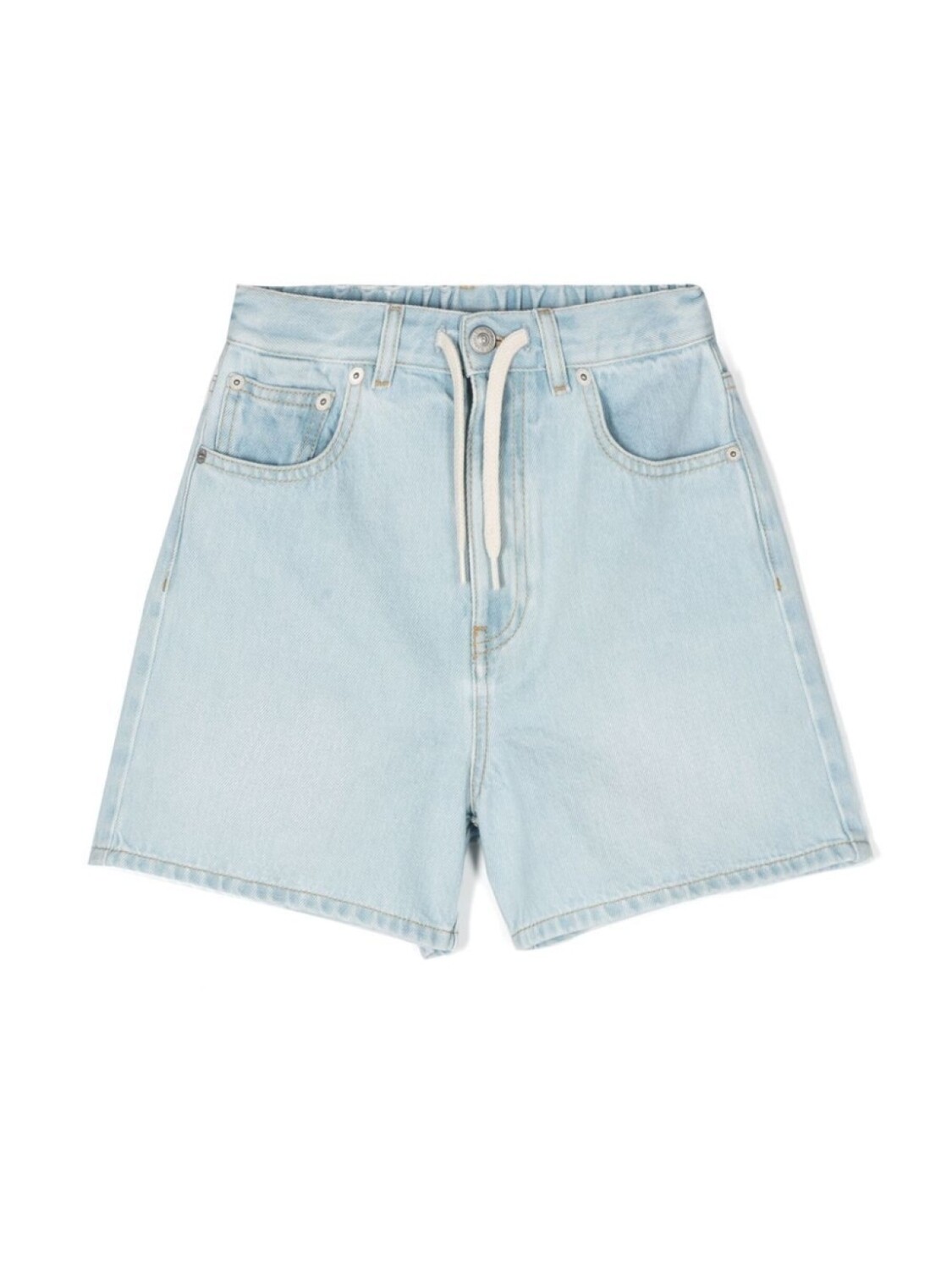 

MM6 Maison Margiela Kids шорты с кулиской и нашивкой-логотипом, синий