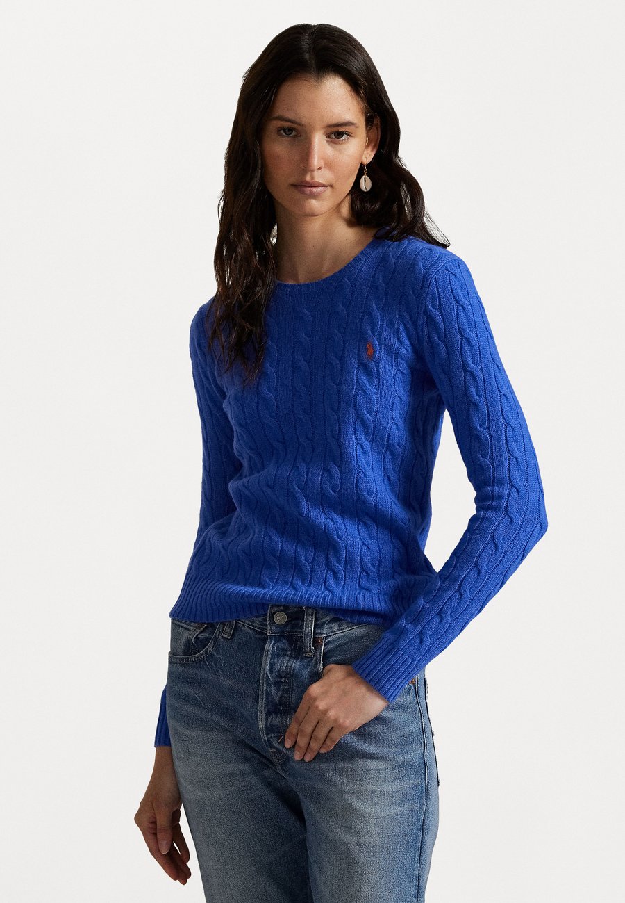 

Джемпер Polo Ralph Lauren CABLE WOOL CASHMERE CREWNECK JUMPER, Lapis Blue/Blue