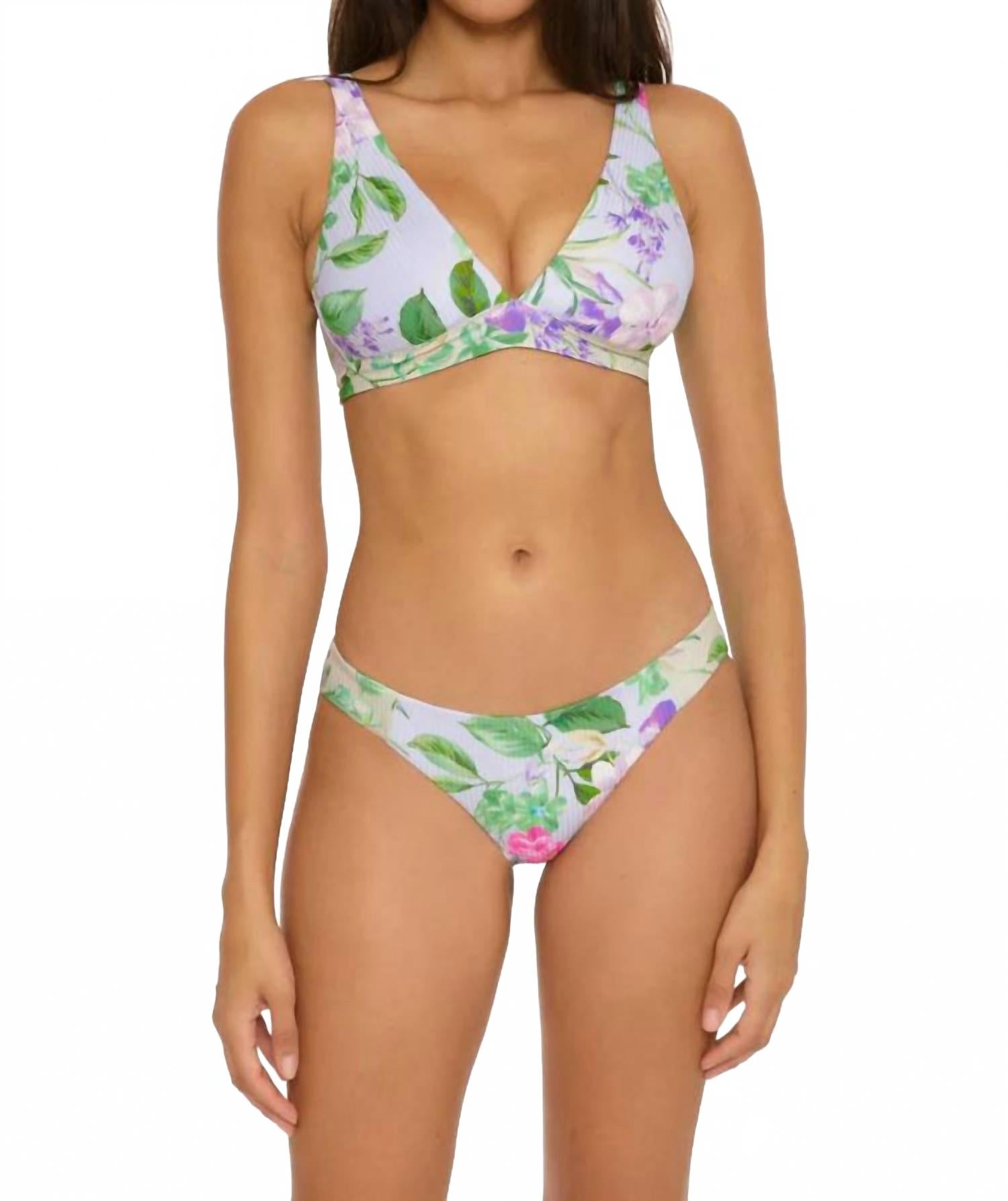 

Virtue Everglade Adela Нижняя часть бикини в зеленом цвете Becca