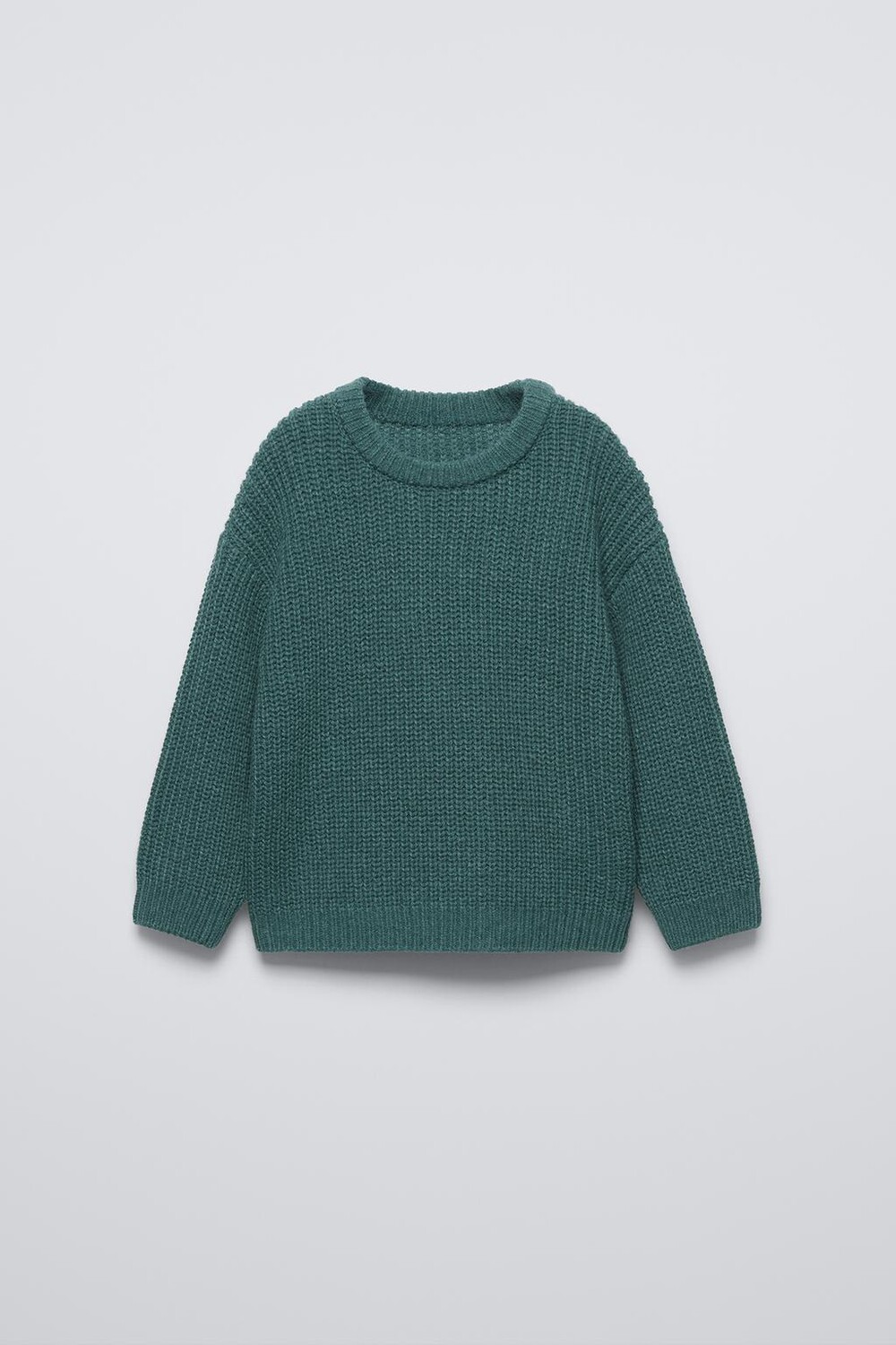

Вязаный свитер с текстурой войлока ZARA, зеленый/синий