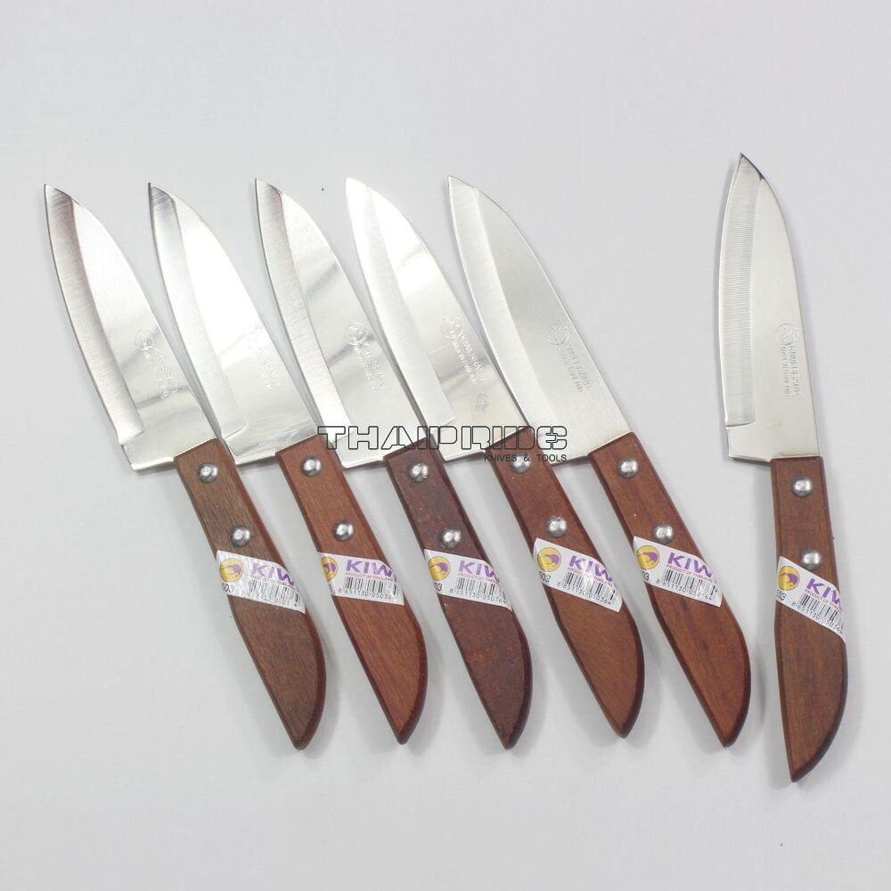 

Тайские кухонные ножи Kiwi 503 6 шт, коричневый