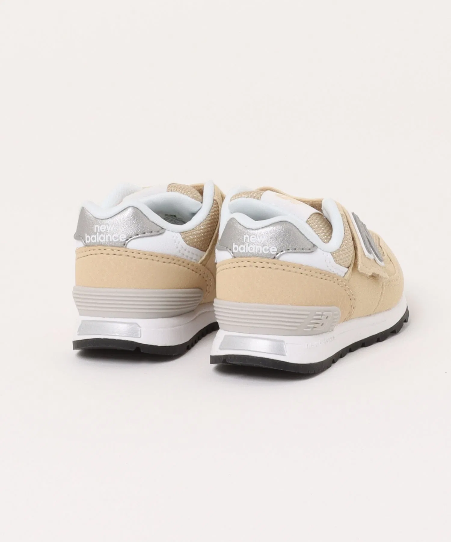 Детские кроссовки New Balance I313 из искусственной кожи бежевые — фото 2