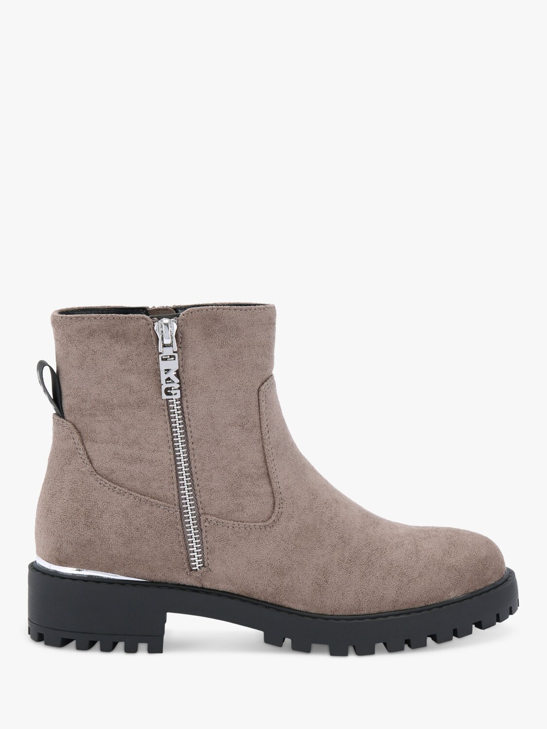 

Замшевые ботильоны Tahira KG Kurt Geiger, серо-коричневый