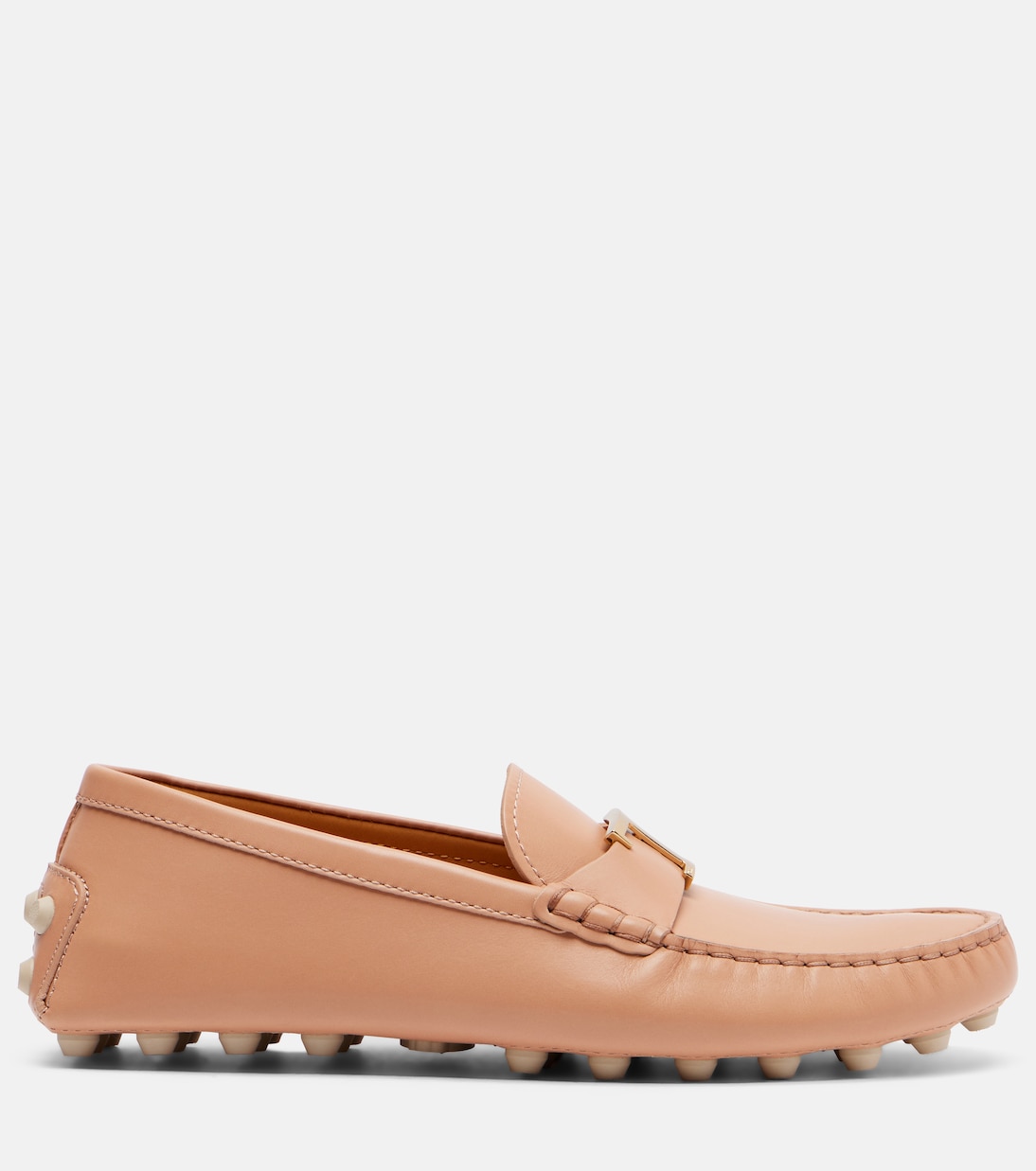 Гоммино Bubble кожаные мокасины для вождения Tod's, Beige Rosato — фото 4