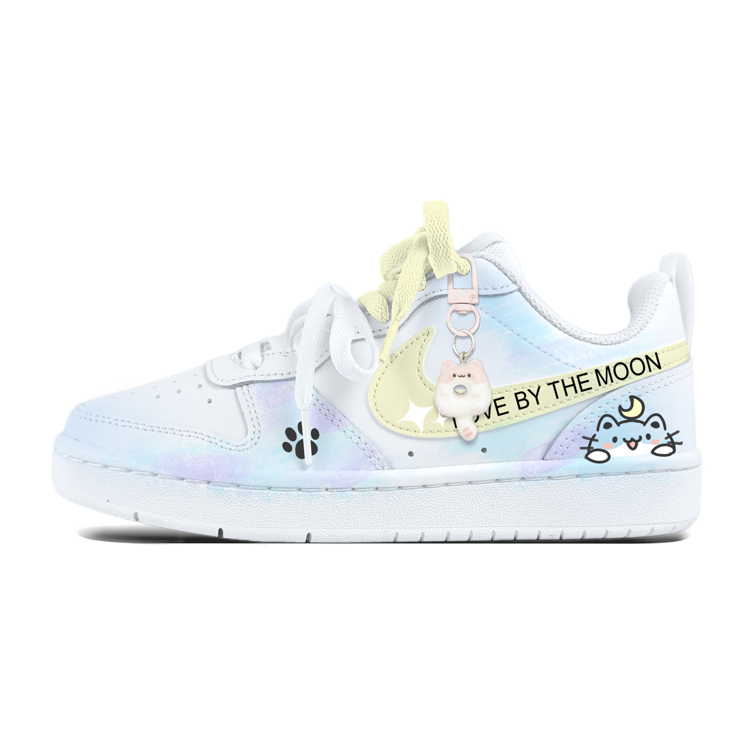 

Детские скейтерские кроссовки Court Borough для младших школьников Nike, синий/желтый