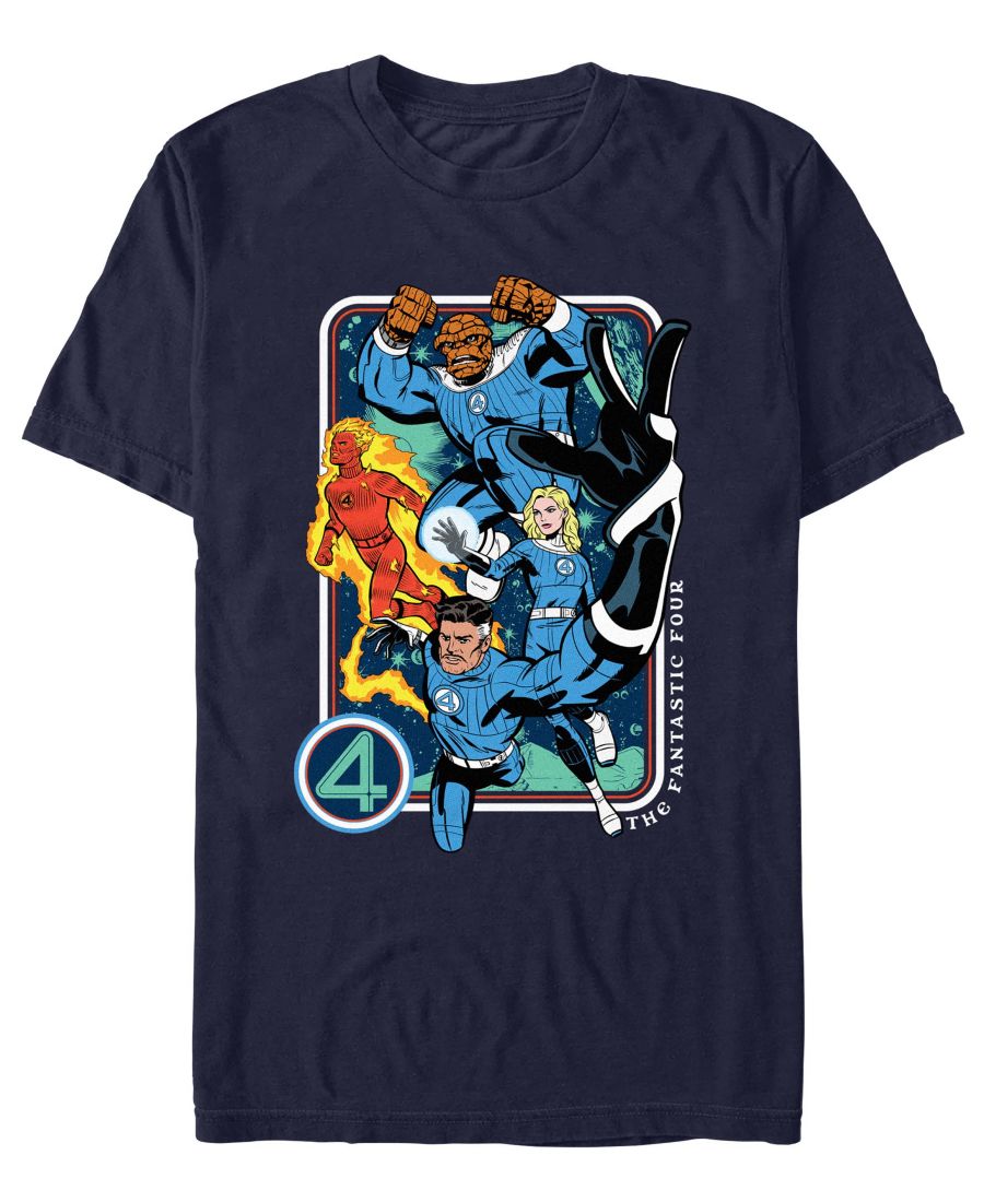 

Мужская футболка с круглым вырезом "Fantastic 4 First Steps" стандартного кроя Fifth Sun, Navy, Синий, Мужская футболка с круглым вырезом "Fantastic 4 First Steps" стандартного кроя Fifth Sun, Navy