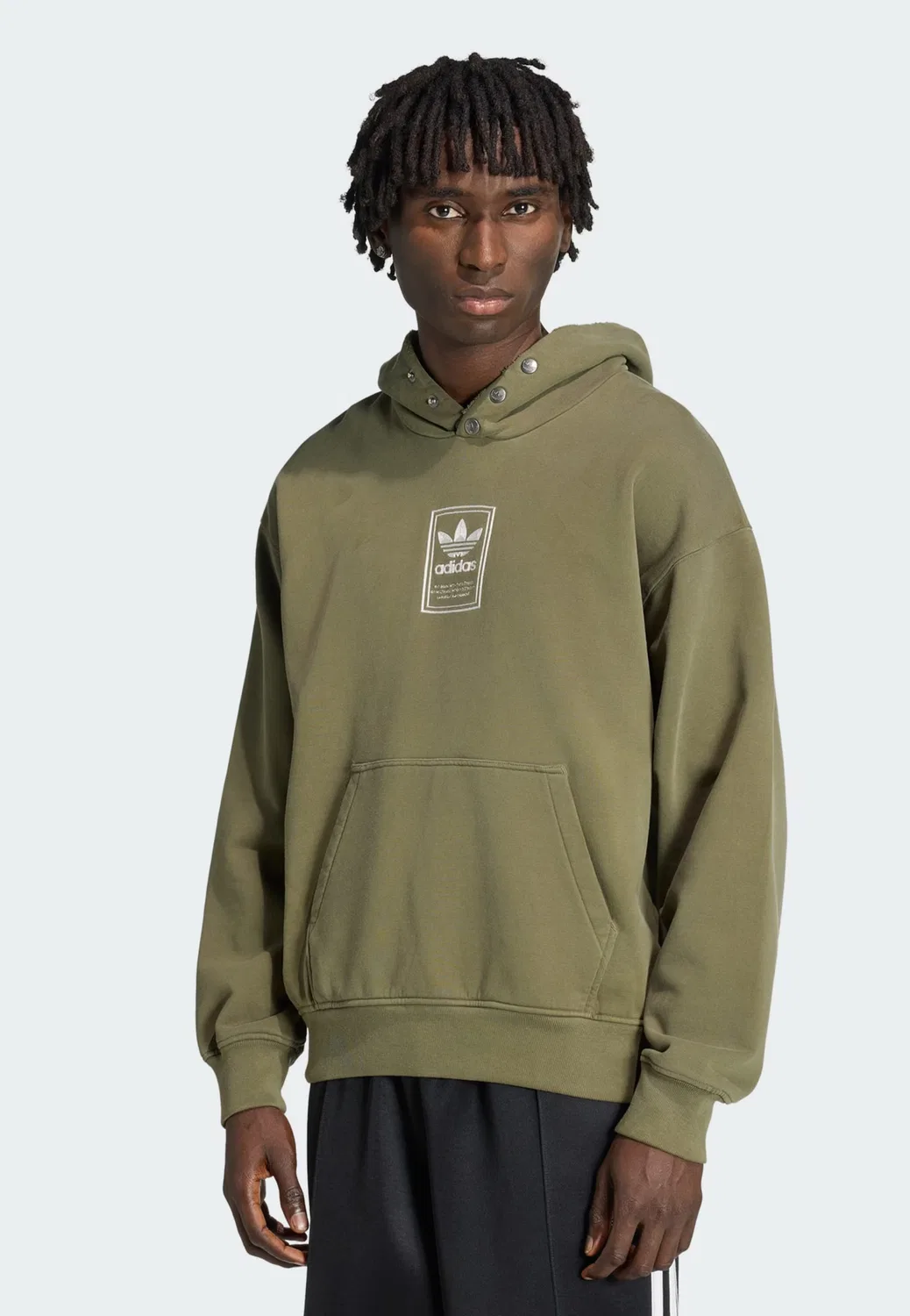 Толстовка Adidas Originals Elevated зеленого цвета — фото 2
