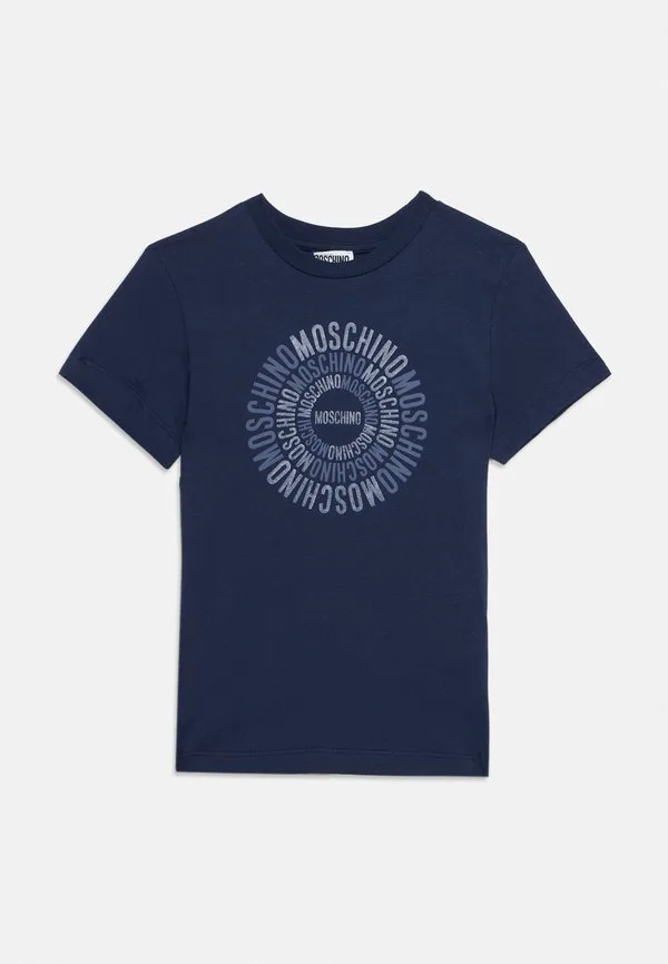 Футболка унисекс с принтом Moschino, Blu Navy