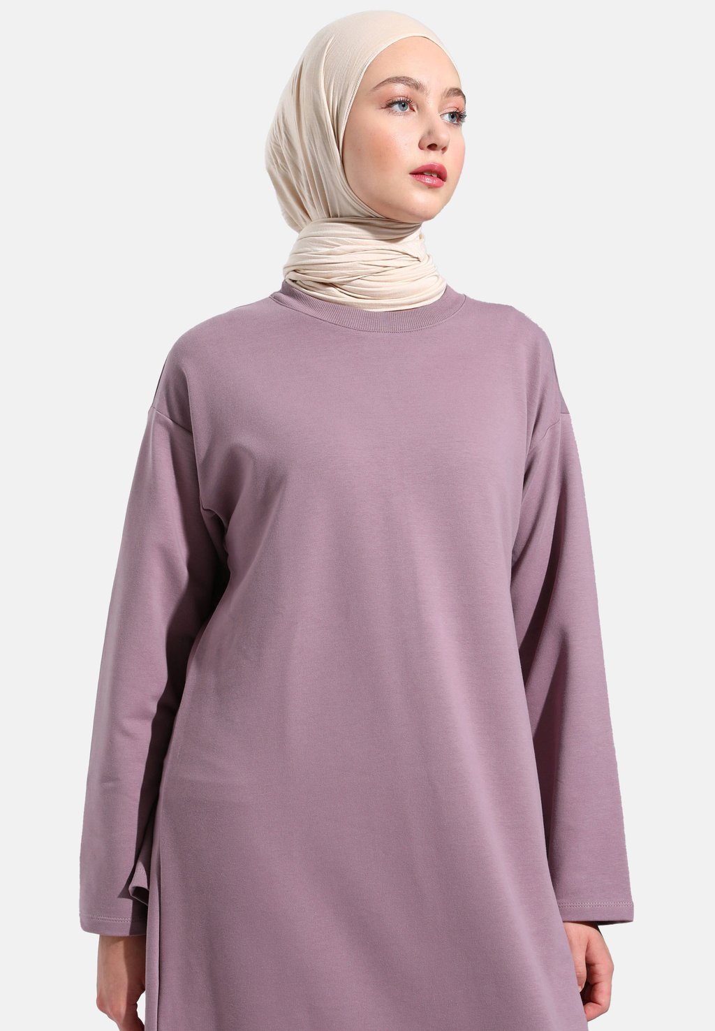 

Платье из джерси MODEST REFKA Modanisa, сиреневый