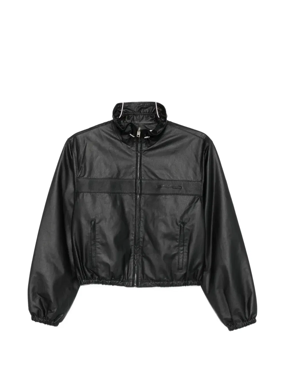 Кожаная куртка на молнии Alexander Wang, черный