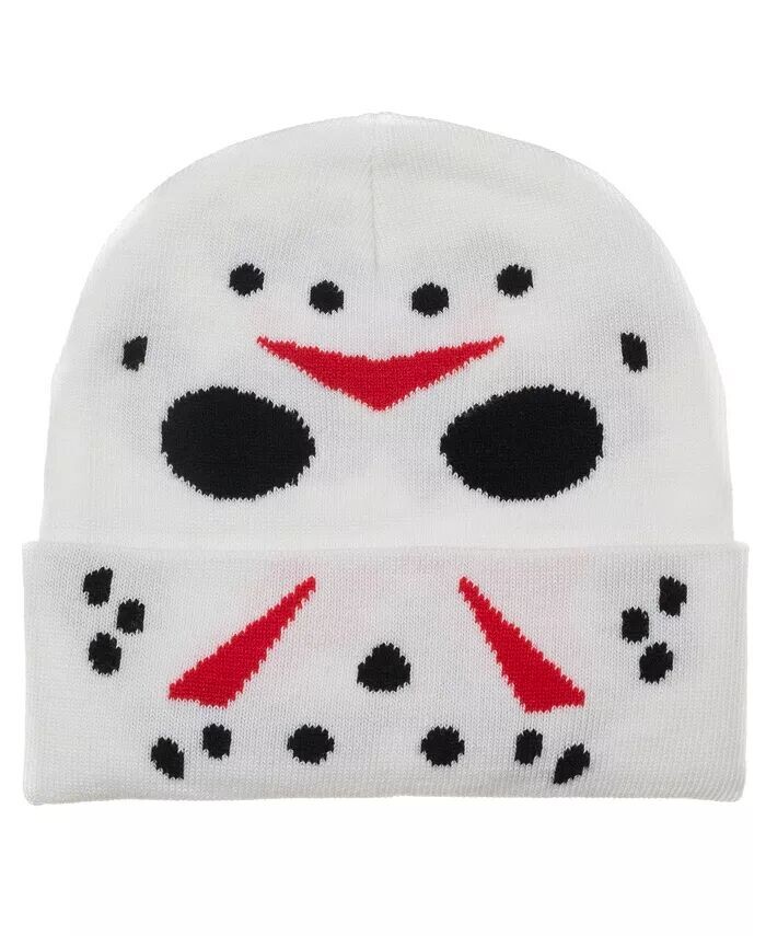 

Мужская зимняя шапка с манжетами Jason Glow in the Dark Horror Friday The 13th, мультиколор