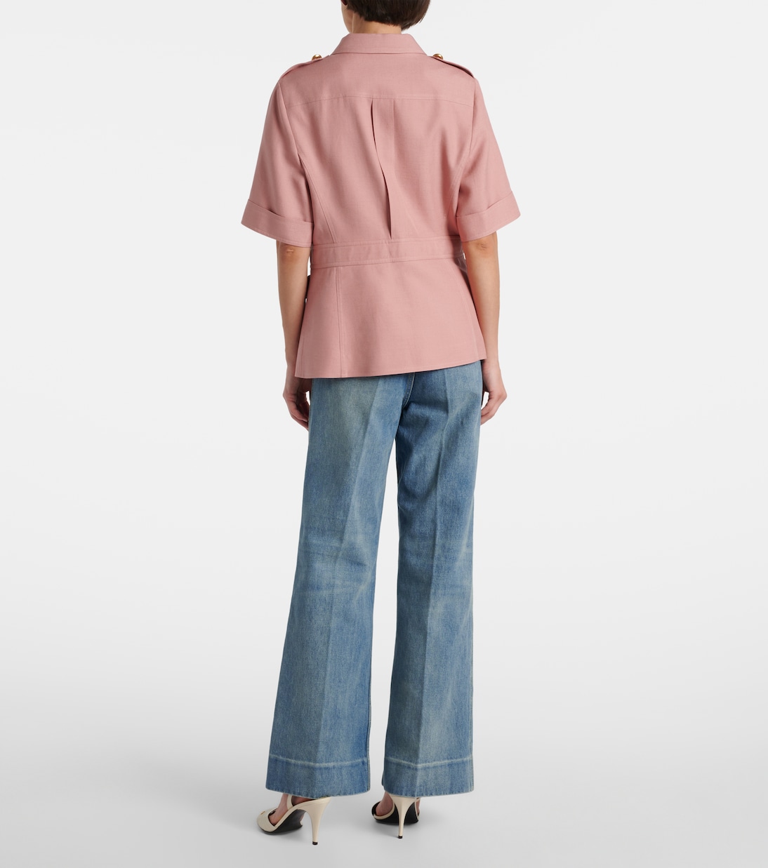 Куртка из кашемира и хлопка Valentino, Oriental Pink — фото 3