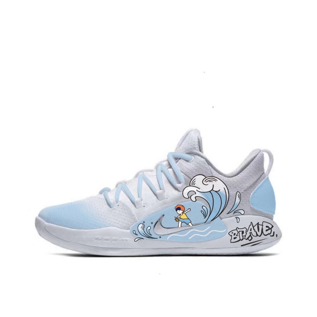 

Баскетбольные кроссовки Hyperdunk X Basketball Shoes Men Low-Top Nike, синий/белый