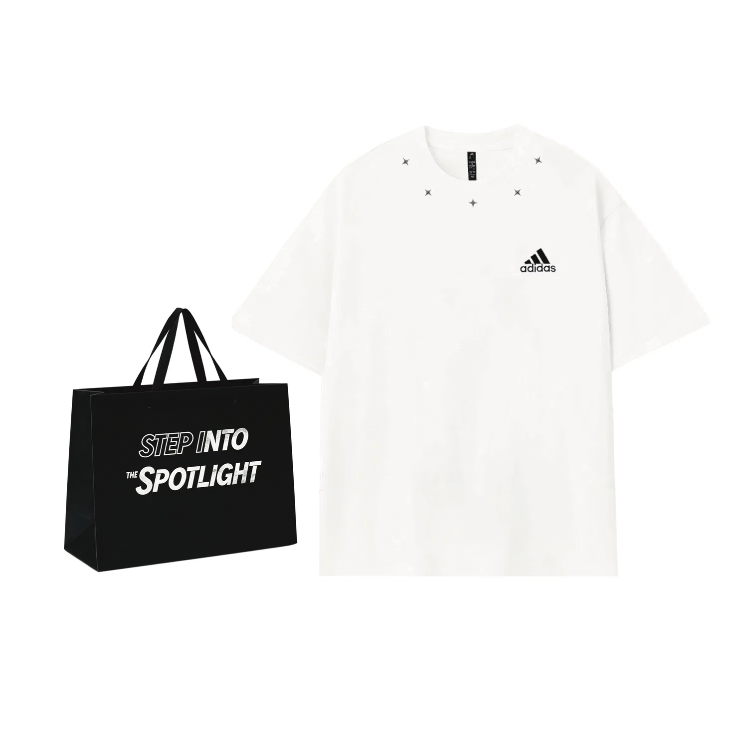 Футболка Adidas MUST HAVES с логотипом белая — фото 3