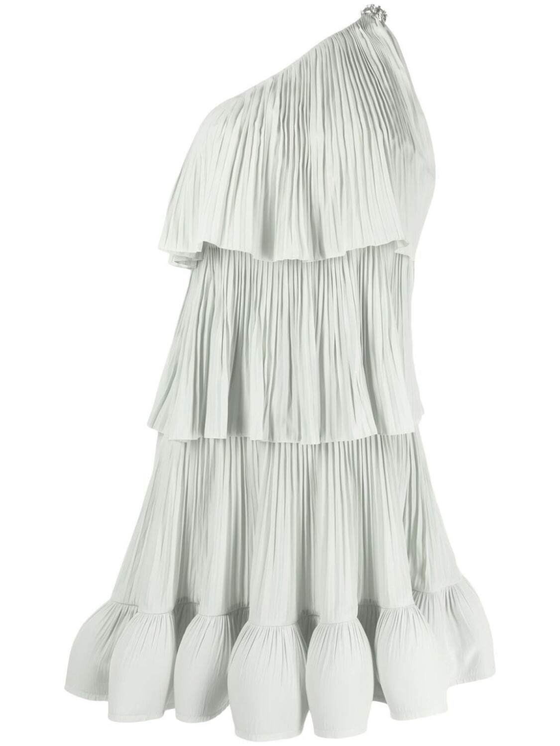 

Lanvin плиссированное платье на одно плечо, зеленый