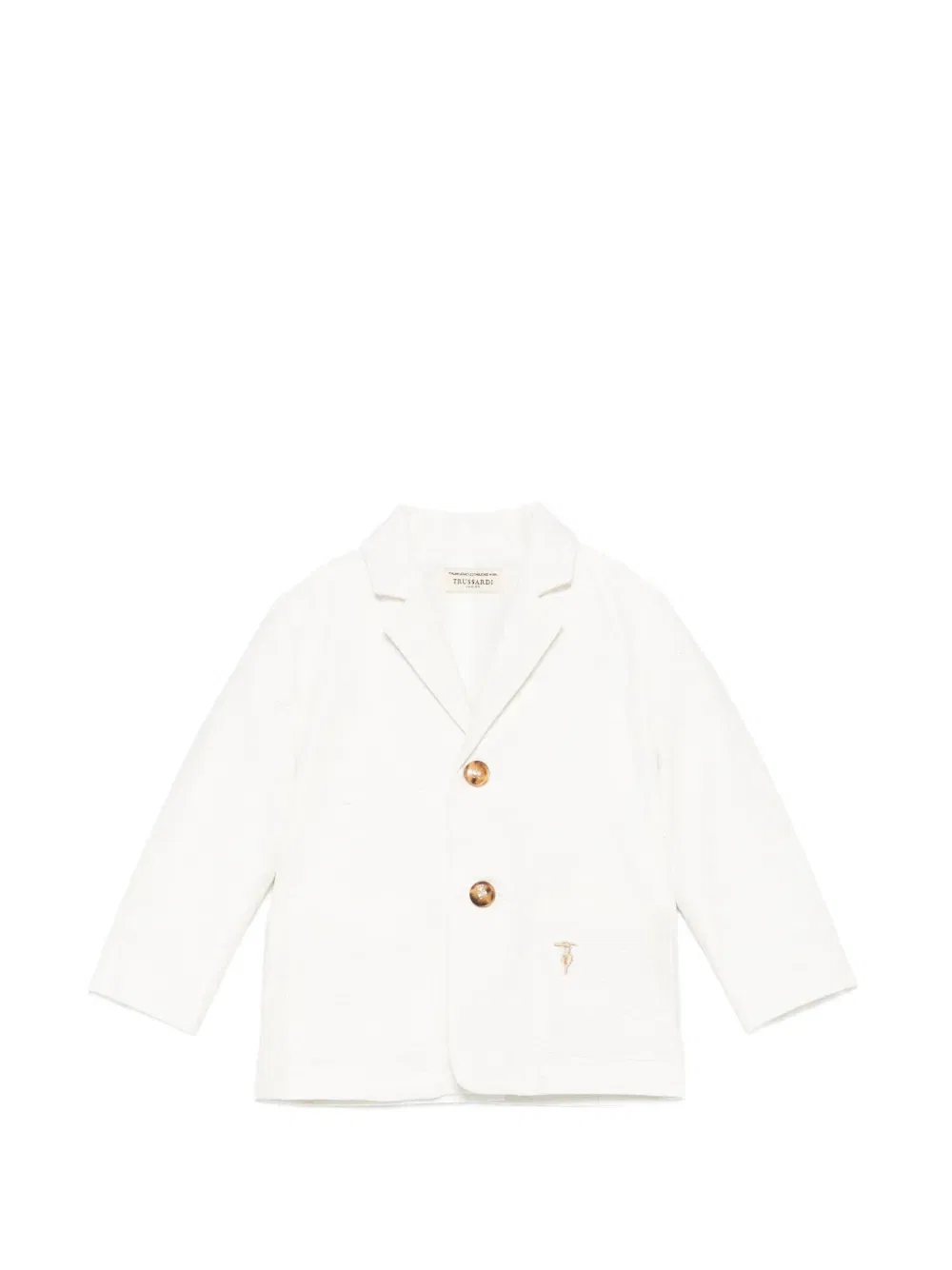 Пиджак на пуговицах Trussardi Junior, нейтральный