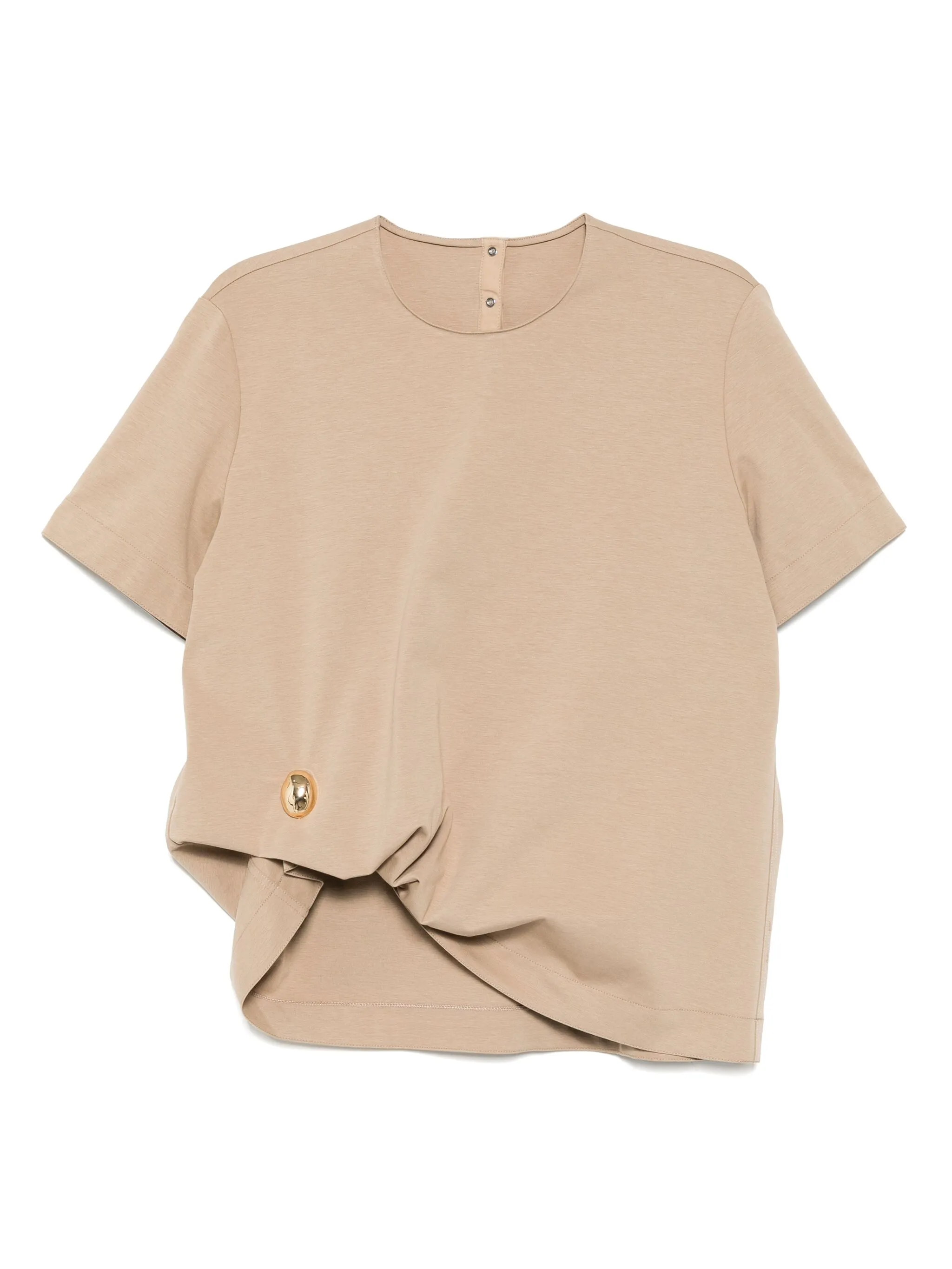 

Декорированная футболка Jnby, коричневый