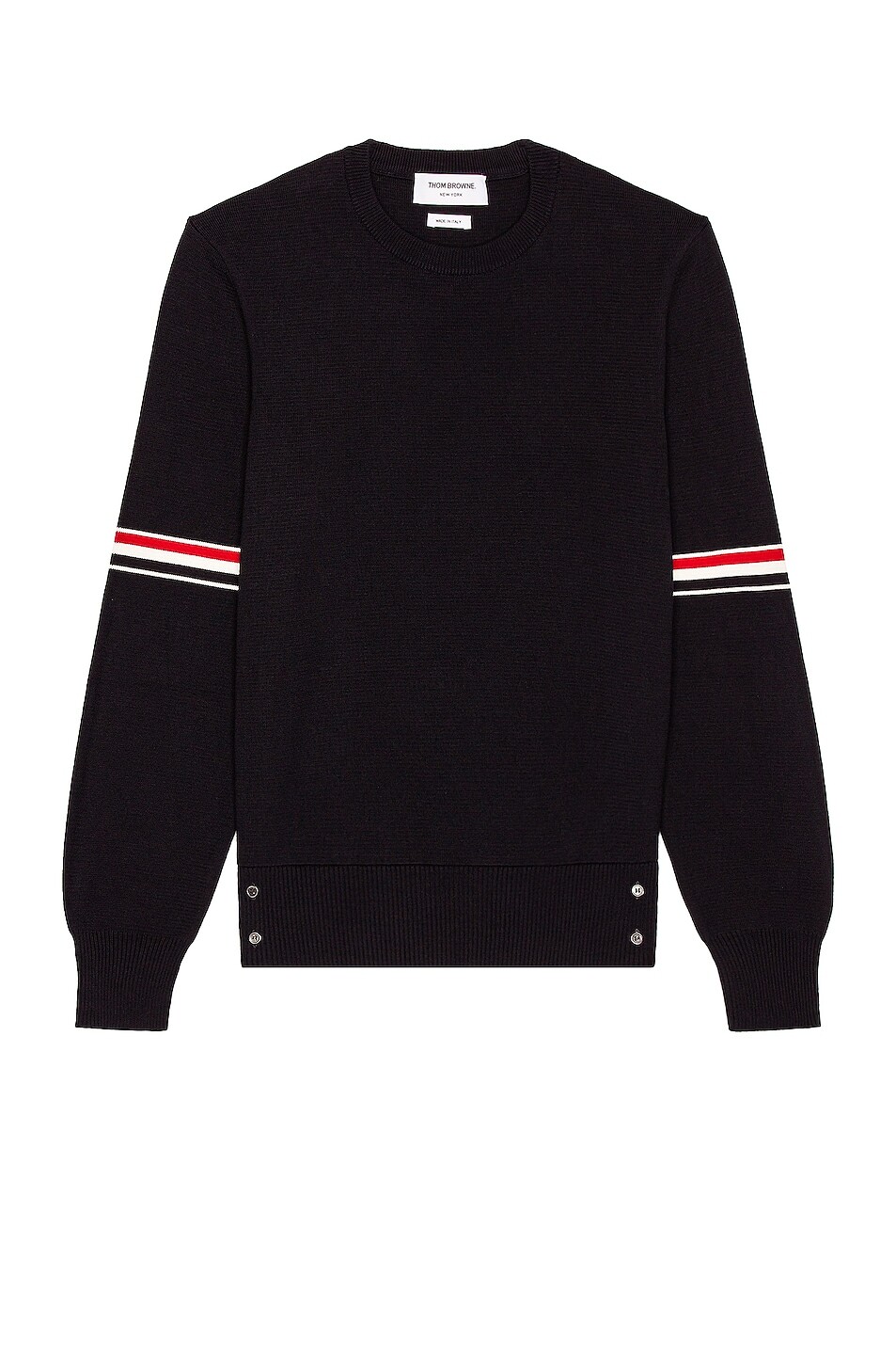 

Свитер Thom Browne Milano Stitch Armband Cotton, темно-синий