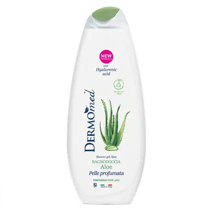 

Гель для душа Алоэ 450 миллилитров - Освежающий и увлажняющий Dermomed