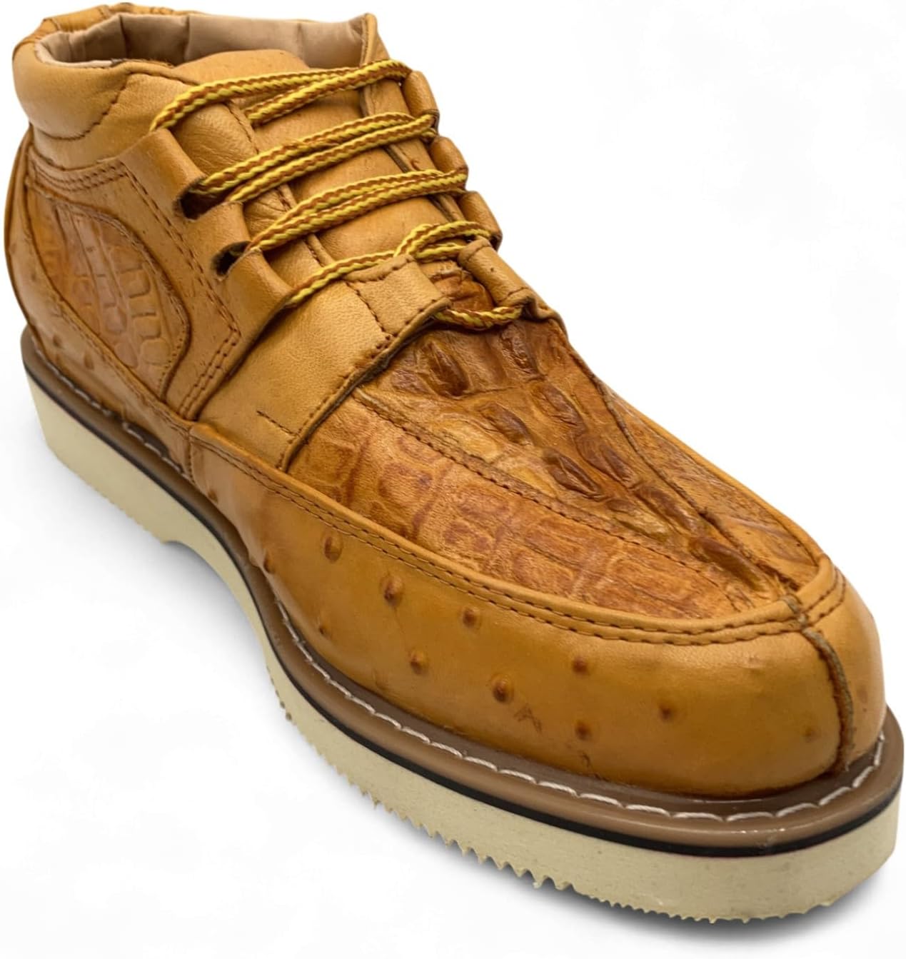 

Мужские туфли Western Shops с тиснением под крокодила и страуса из кожи с шнуровкой The Western Shops, Mustard