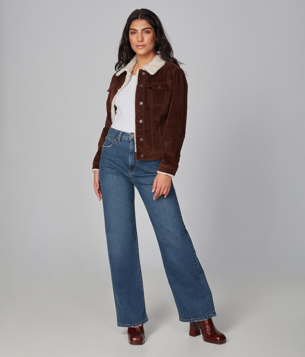 

Куртка GABRIELLA-SCB Corduroy Sherpa Lola Jeans, цвет sherpa chocolate brown