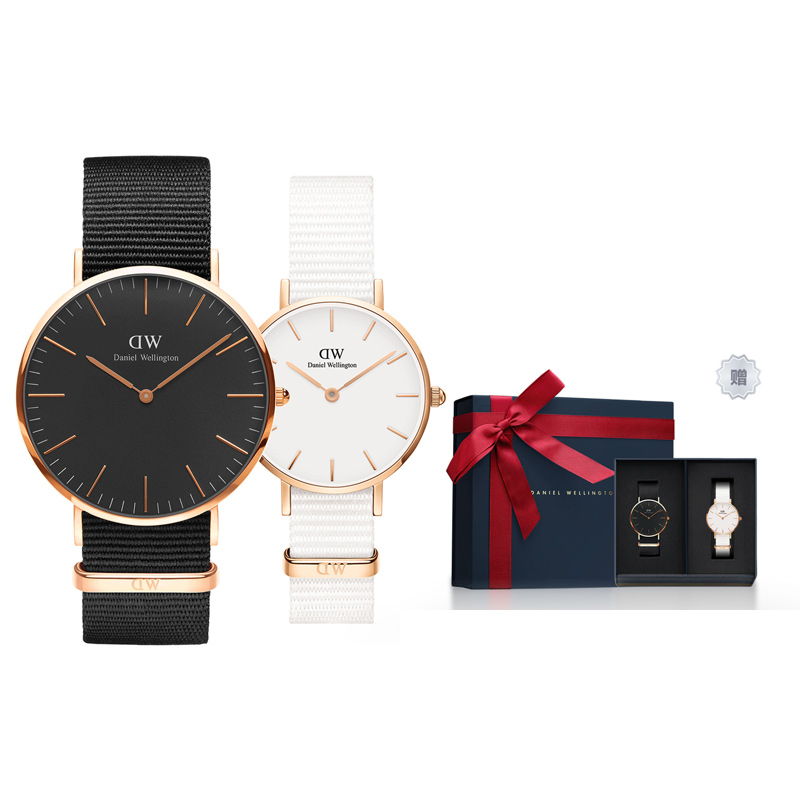 

DW/DanielWellington Часы Daniel Wellington Dw Watch Wrist Watch Quartz Movement Nylon Strap Black Dial Unisex