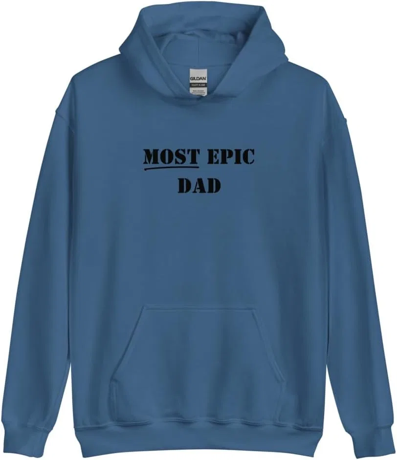 Толстовка Dad Father Epic Best Popular Unisex Generic, индиго