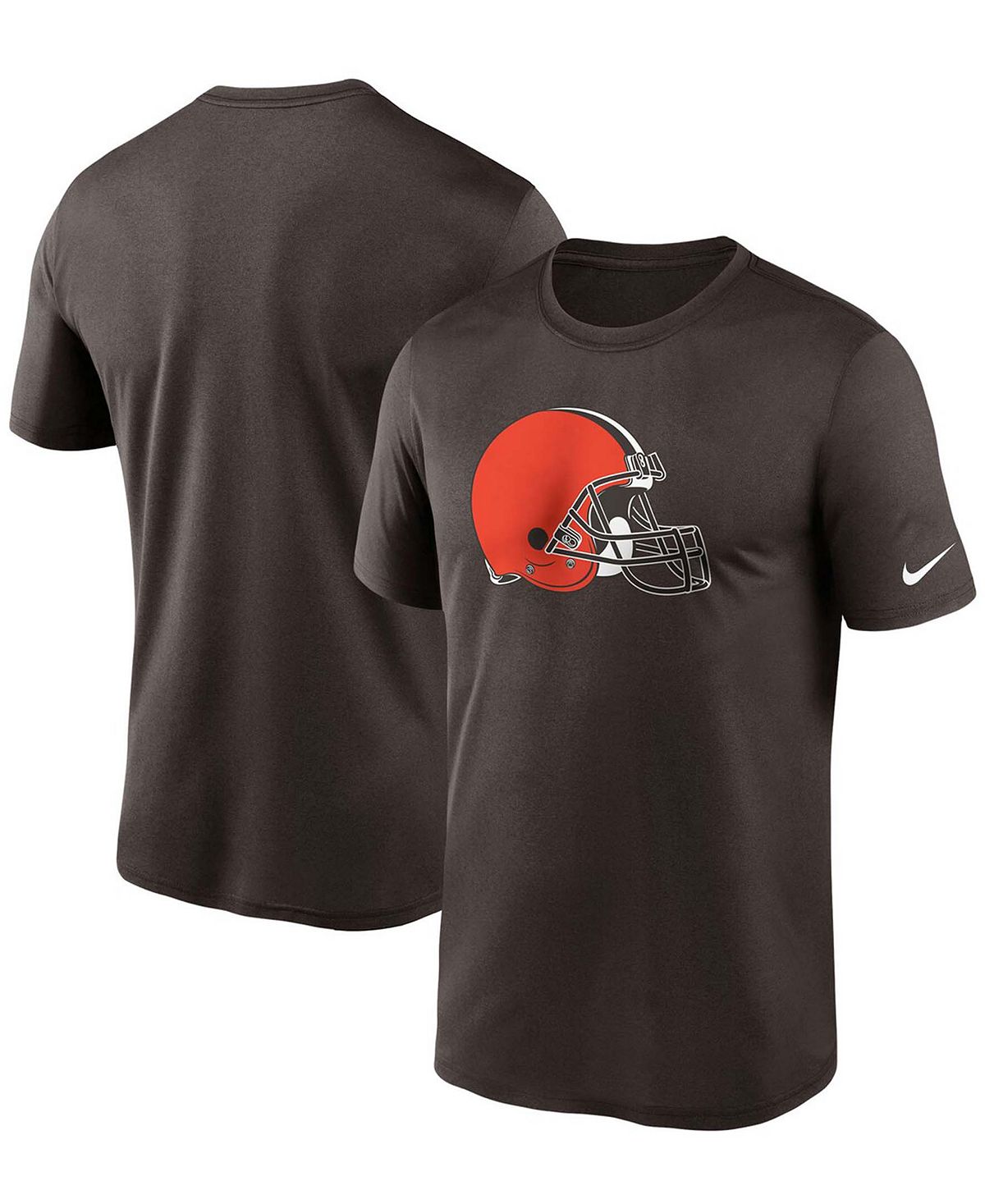 

Мужская коричневая футболка с логотипом Big and Tall Cleveland Browns Essential Legend Performance Nike, Коричневый, Мужская коричневая футболка с логотипом Big and Tall Cleveland Browns Essential Legend Performance Nike