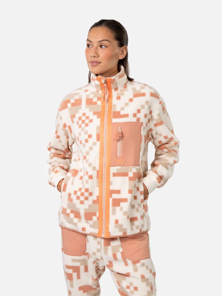 

Флисовая куртка KARI TRAA, цвет beige/orange