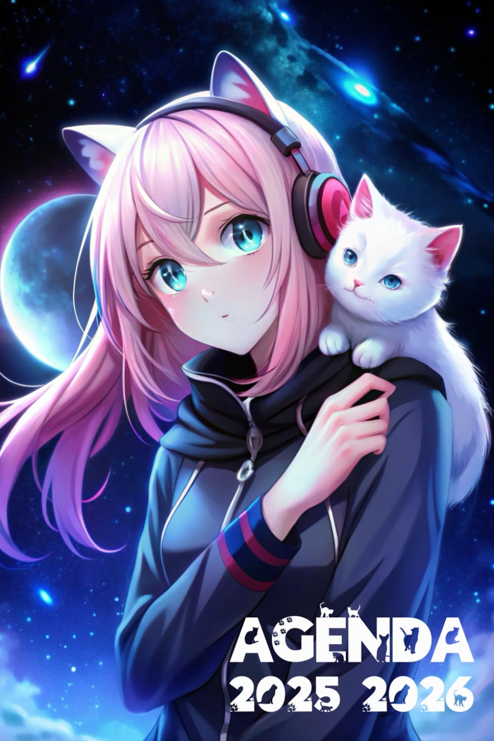 

Agenda 2025 2026: Fille Anime Manga Chaton Kawaii | 1 JOUR PAR PAGE | En Français De Septembre à Juillet | Écolières, Collégiennes et Lycéennes (French Edition) (Independently published)