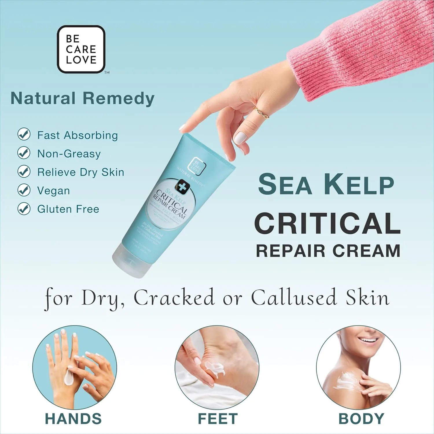 BCL Spa Critical Repair Cream с органическими цветами арники и морскими водорослями, интенсивно увлажняющие аргановое масло и масло ши для смягчения кожи, 207 мл — фото 4