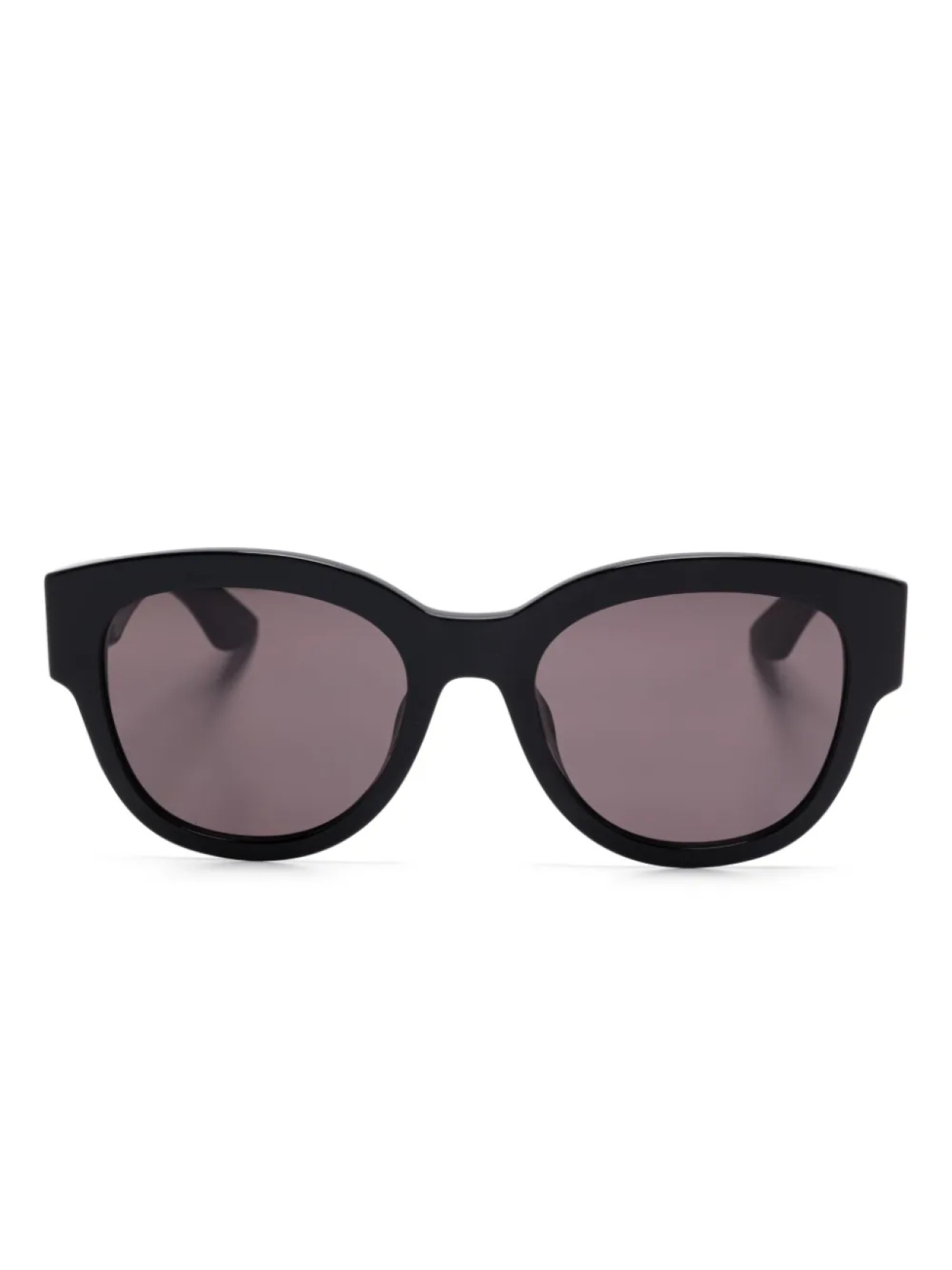 

Alexander McQueen Eyewear солнцезащитные очки в круглой оправе, черный