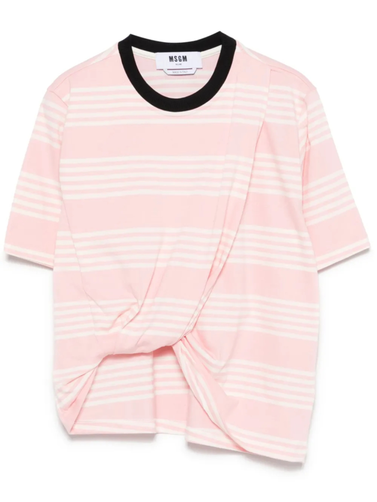 

Футболка в полоску MSGM, розовый