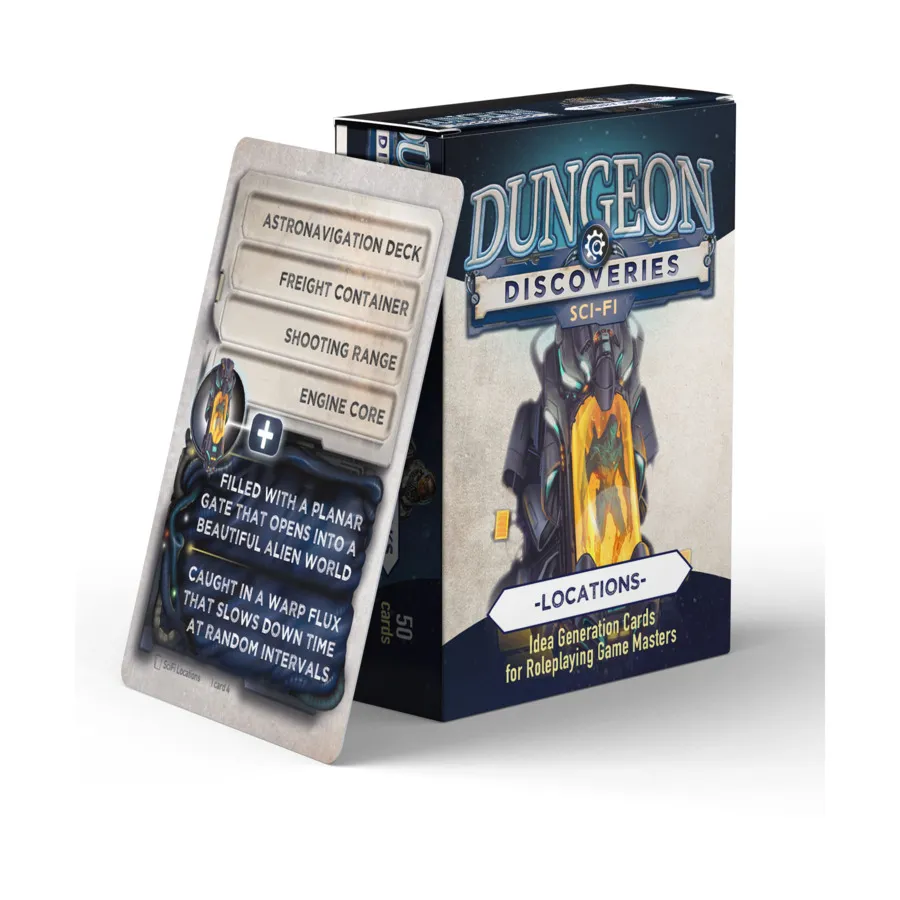 

Бокс-сет Dungeon Discoveries - Sci-Fi Locations, Dungeon Discoveries Decks