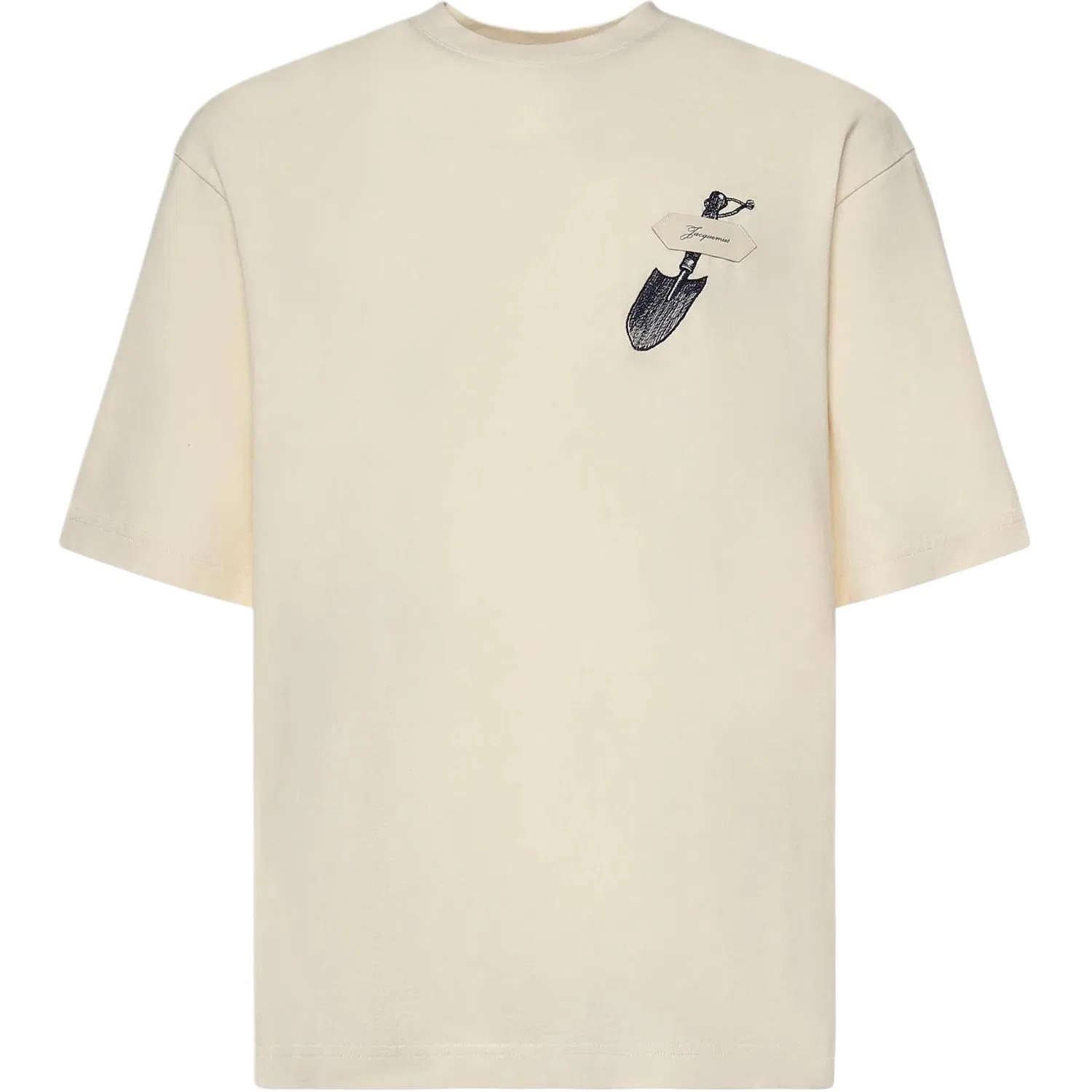 Футболка с принтом crewneck Jacquemus, Beige