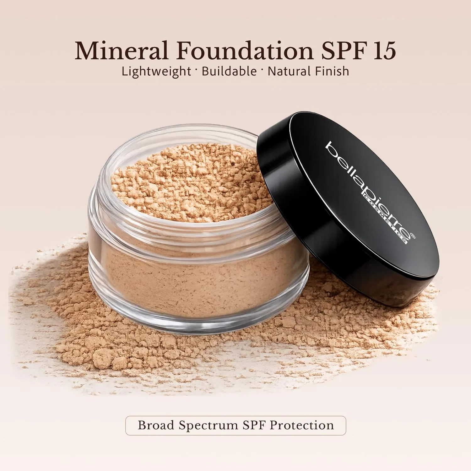 Минеральная рассыпчатая основа «Nutmeg» от bellapierre Cosmetics Bellapierre, Nutmeg — фото 2