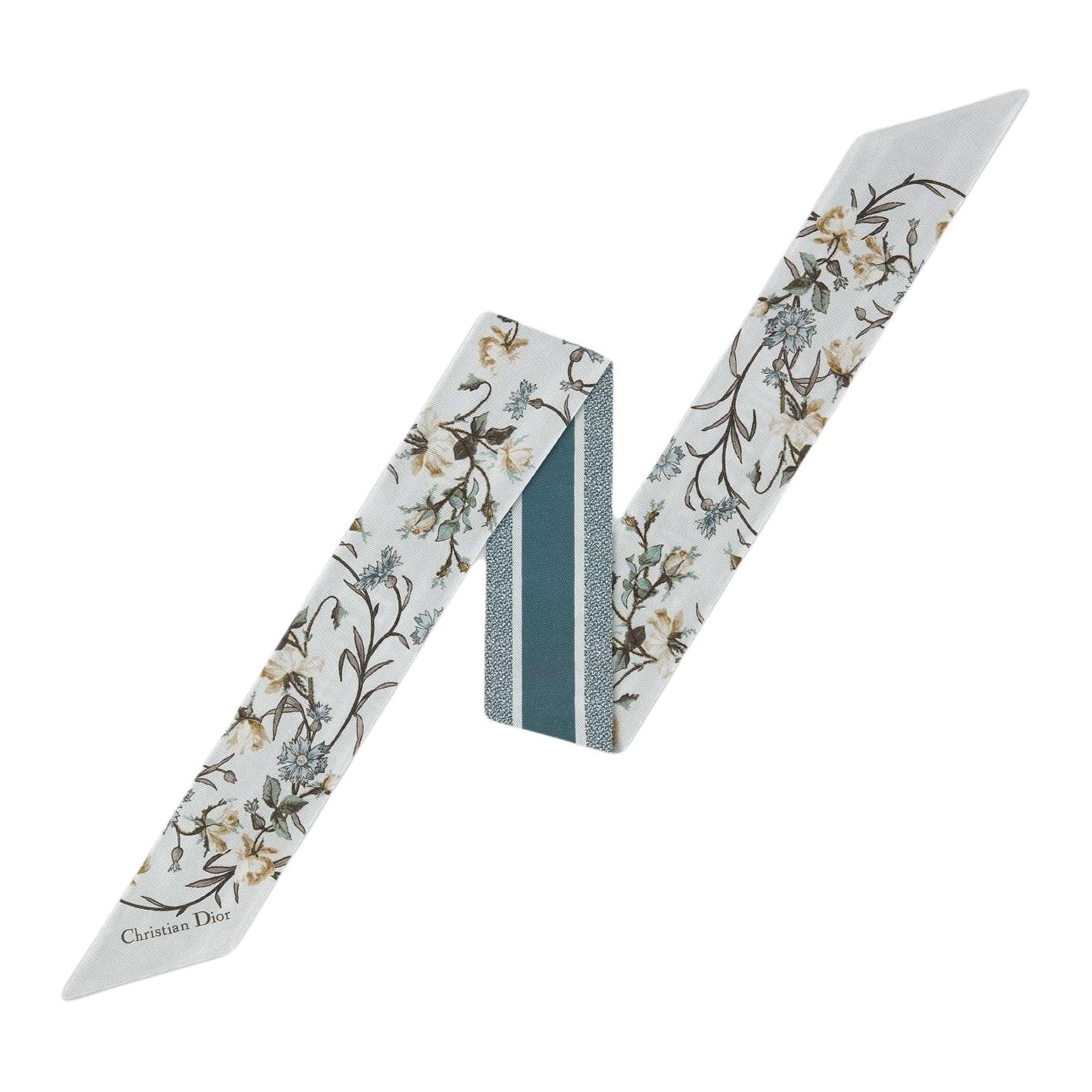 

DIOR Шарф Unisex White из шелка тутового шелкопряда