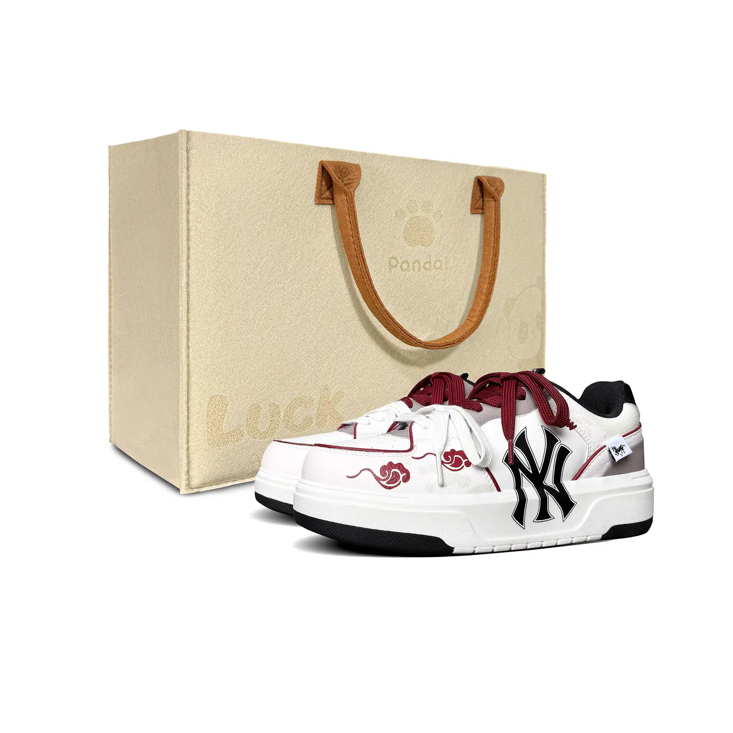 

MLB Chunky Liner Horse Steps On Cyan Cloud CNY Cushioning, износостойкие низкие кроссовки для скейтбординга унисекс бордовые