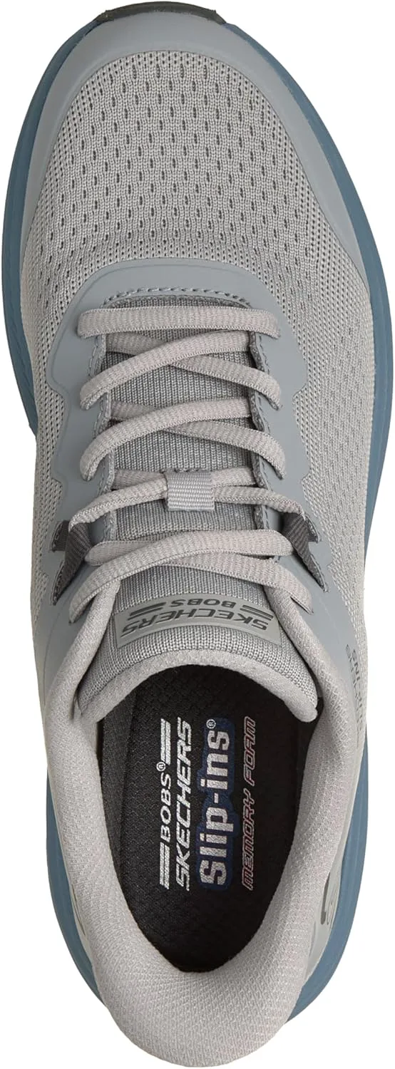 Мужские кроссовки Skechers Bobs Skillz Slip-ins, серый/синий — фото 3