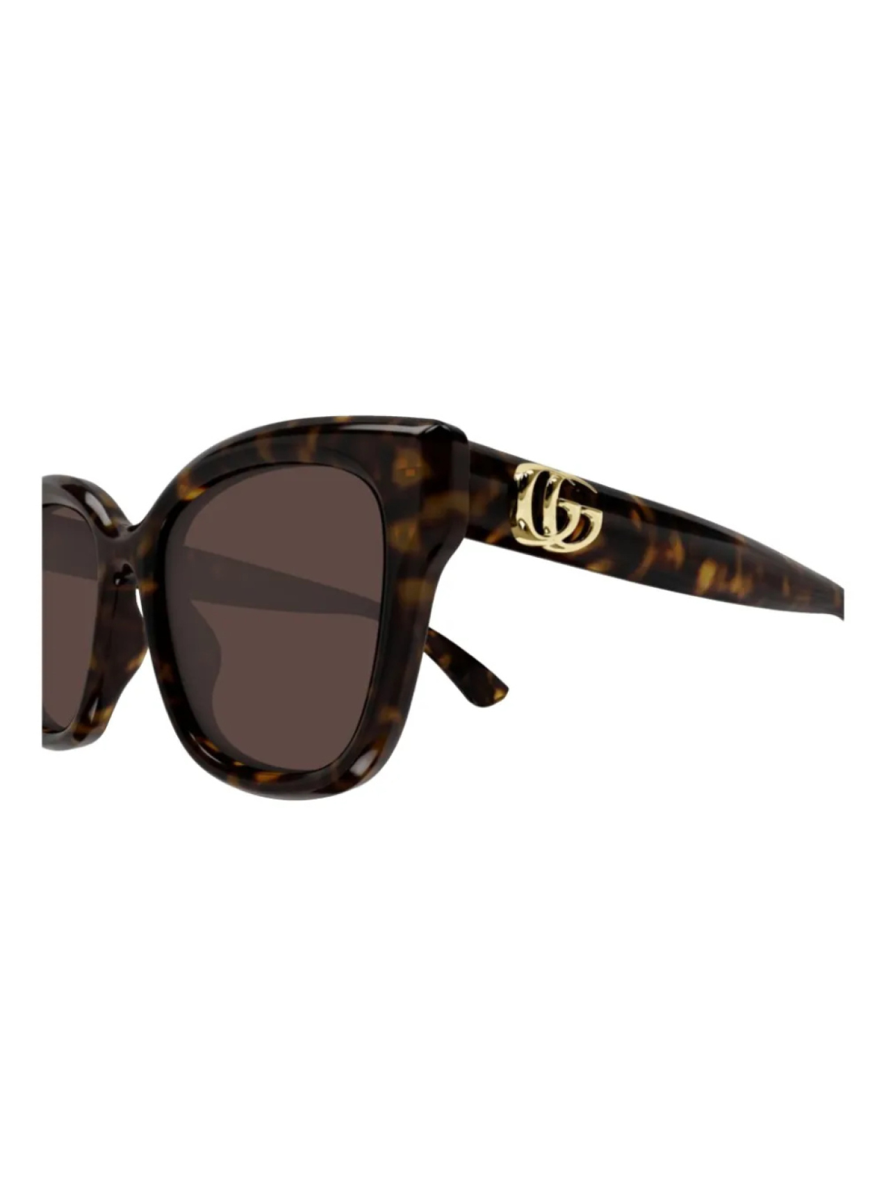 Солнцезащитные очки в квадратной оправе Gucci Eyewear, коричневый — фото 3
