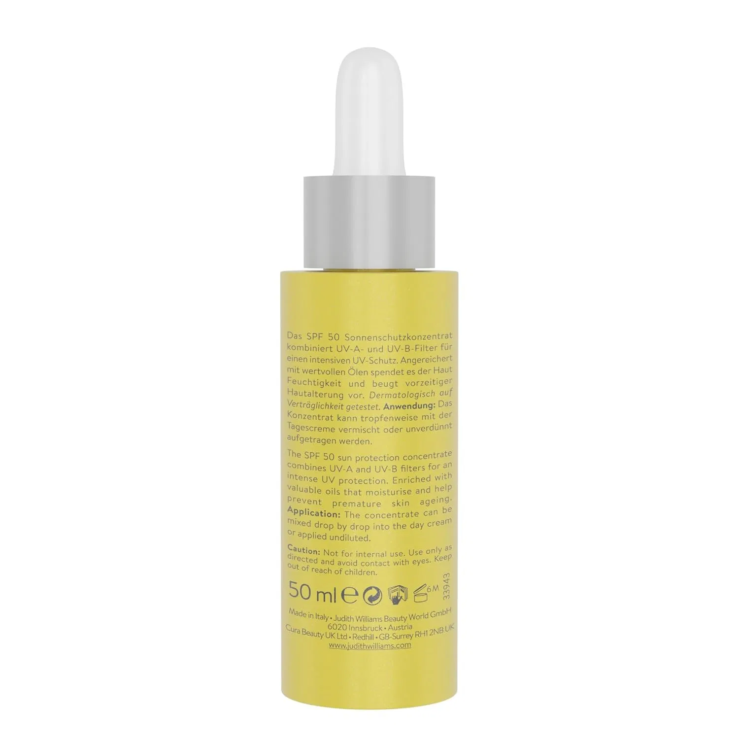 Концентрат для защиты от солнца «Ultra Protecting Sun Drops SPF 50» от Judith Williams Cosmetics Judithwilliams — фото 2