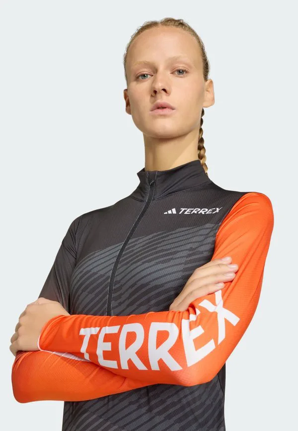 Футболка с длинными рукавами для кросс-кантри xperior Adidas Sportswear, Semi Impact Orange Black Grey Six — фото 3